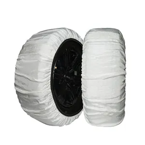 BOHU Ice And Snowy Road Car And Suv Factory Wholesale Universal Spare Wheel Parts Fabric Tire Protection Cover Snow Socks