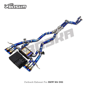 Échappement Catback Valvetronic d'usine pour M3/M4 G80/G82 M2 G87 S58 3.0T 2021-2024, avec tube intermédiaire à longueur égale en Ti/SUS304 et conception Z-Pipe - Product Image 6