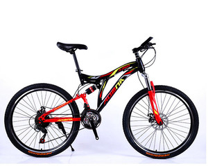 Vtt suspendu 26 pouces avec pneus larges, vélo de descente en montagne à suspension complète, pneus larges, <span class=keywords><strong>promotion</strong></span> de noël, 4.0 - Product Image 3
