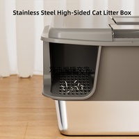 Bac à litière pour chat extra large, facile à nettoyer, style couloir, anti-éclaboussures, semi-fermé, rectangulaire, fournitures pour animaux de compagnie, vente en gros