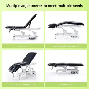 Camilla de Masaje Eléctrica para Quiropráctica y Terapia de Belleza, Ajustable, con Aguja de Tratamiento, para Presión, Ajuste Óseo, Tatuajes, de PVC, para Hotel - Product Image 3