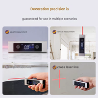 Niveau laser LED double axe de qualité industrielle avec précision de 0,2 mm, inclinomètre numérique magnétique USB, auto-nivelant OEM/ODM