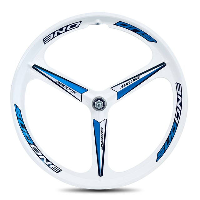 3 Spoke Wheel 700C Bicycle Alloy Wheels Road Bike Aero Disc Carbon Style Front Rear OEM Custom