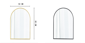 <span class=keywords><strong>Espejo</strong></span> de pared de metal con <span class=keywords><strong>Ventana</strong></span> arqueada decorativa para baño, venta al por mayor, Salón miroir - Product Image 3