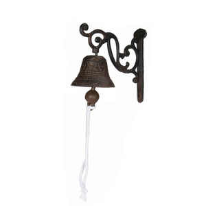 Campana de Pared Vintage de Hierro Fundido, Decoración de Jardín con Efecto Envejecido, Decoración Artística para Mesa de Oficina, Artesanía Decorativa - Product Image 1