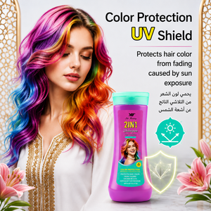 Shampooing et après-shampooing colorant 2-en-1 Yumeng Wholesale, protection couleur, protection UV, soin des cheveux lisses et bouclés, 500ml, OEM - Product Image 5