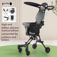 Poussette bébé - Légère et pliable avec fonctionnement à un bouton.