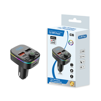 Transmetteur FM Plug and Play pour téléphone mains libres MP3 à dents bleues Chargeur de voiture