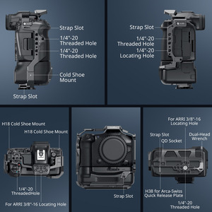 <span class=keywords><strong>Cage</strong></span> de refroidissement CF-R20EP pour <span class=keywords><strong>SmallRig</strong></span> 5092 compatible avec les stabilisateurs EOS R5 Mark II et RS 2/RSC 2/RS 3/RS3 Pro/RS 4/RS4 Pro - Product Image 3