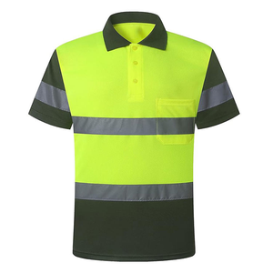 Men's Quick Dry <b>Polo</b> <b>Shirt</b> High Visibility Breathable Safety Vest with Custom Logo Reflective Workwear Uniform for Daytime Work - Product Image 5
