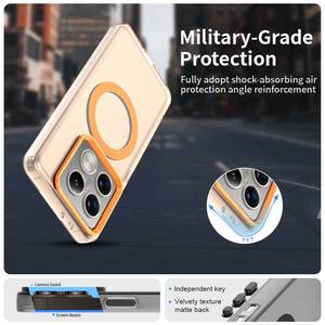 Pour <span class=keywords><strong>xiaomi</strong></span> 14T 14TPro F6 <span class=keywords><strong>PRO</strong></span> Redmi 14C téléphone aimant étui mat peau Texture Transparent Anti empreinte digitale Anti jaunissement couverture - Product Image 6