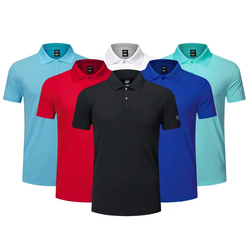 Summer Running Sport Clothes Polyester Spandex Custom Performance Golf Polo Shirt For Men