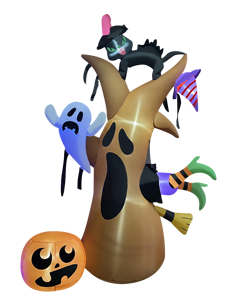 8ft Halloween Inflatable Cây Ma với đèn <span class=keywords><strong>LED</strong></span> cây chết trang trí ngoài trời cho ma quái sân hiển thị - Product Image 6
