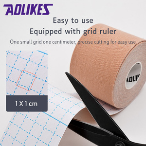 Aolikes-Ruban <span class=keywords><strong>de</strong></span> <span class=keywords><strong>kinésiologie</strong></span> prédécoupé, adhésif médical unisexe, étanche, sport musculaire, 5cm * 5m, #3520 - Product Image 5