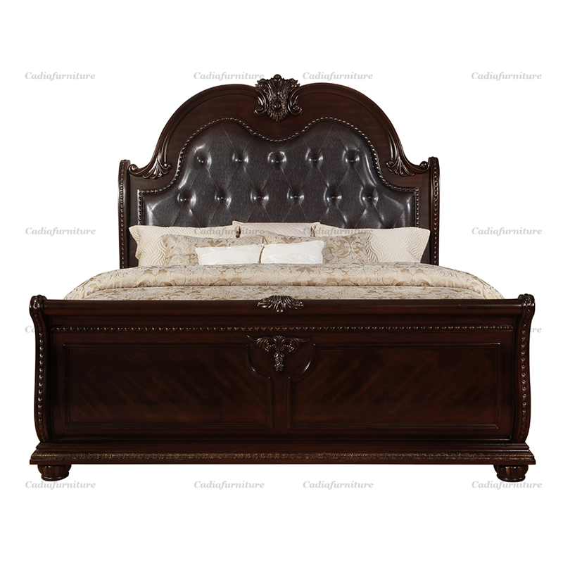 traditional wood bed