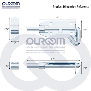 Cadenas robuste en acier moderne avec finition GA - Product Image 5
