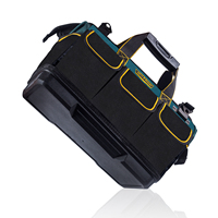 Sac fourre-tout multi-poches à fond en Pe Oem 20 pouces, sac de rangement de grande capacité pour les électricien, sac à outils
