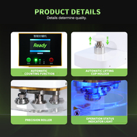 Machine de scellage automatique 2025 pour gobelets en plastique et papier, pour bubble tea, café, jus, gâteaux, non rotative, 330 ml, 500 ml, scelleuse de canettes PET