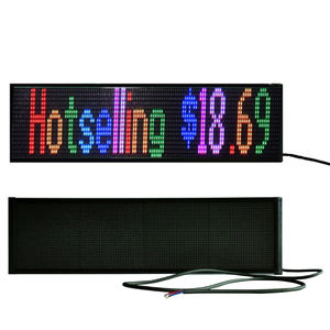 Écran LED d'affichage publicitaire mobile pour voiture, écran d'expression, panneau d'affichage, vente en gros d'usine, écran couleur RVB HD P5-640*160 - Product Image 1