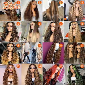5x5 Closure Wig Deep Wave Human Hair Blonde,full <strong>Lacewig</strong> Human Hair Virgin,most Popular Lady Star Human Hair Wigs - Product Image 5