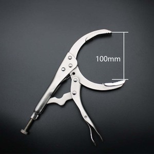 Oil Filter Wrench Pliers Type 100mm <b>Clamp</b> Style For <b>Car</b> Maintenance Filter Removal Installation Heavy Duty Steel - Product Image 1