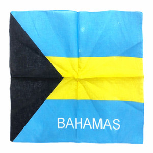 Tùy chỉnh in quốc gia <span class=keywords><strong>bahamas</strong></span> cờ vuông bông Bandana - Product Image 1