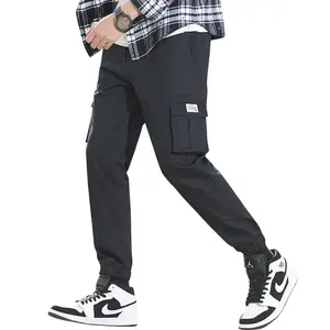 OEM di alta qualità personalizzato uomo abbigliamento stile Multi-Zip Stereo effetto tasca Cargo coulisse pantaloni da uomo cargo jogger Pants