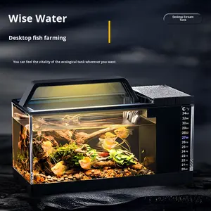 Superheldere Vissentankbodemverwarming Zijfilter Binnenverlichting Moeiteloos Viskeing Huis <span class=keywords><strong>Aquarium</strong></span> 7.28*11.81*5.12 Inch - Product Image 2