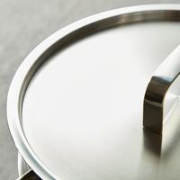 Marmite à vapeur professionnelle à 2 niveaux en acier inoxydable, marmite à soupe robuste avec couvercle en verre, compatible induction, ustensiles de cuisine pour restaurant