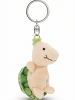 Porte-clés tortue en peluche avec design trèfle à quatre feuilles 3D, style dessin animé, 5 cm