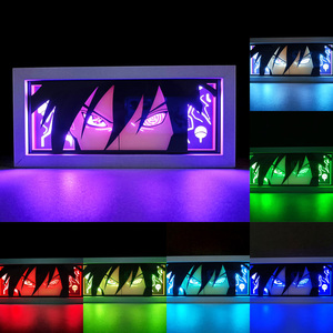 Dropshipping Phim Hoạt Hình Giấy Khắc Đèn 3D LED Ánh Sáng Ban Đêm Bóng Hộp Đóng Khung Laser Cắt Giấy Nghệ Thuật Anime Đêm Đèn - Product Image 2