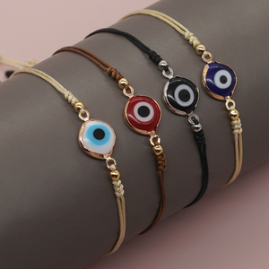 Hot Selling Turkish Evil Eyes Fashion Jewelry Women <strong>Charm</strong> Handmade Adjustable Rope Friendship Summer <strong>Beaded</strong> <strong>Bracelet</strong> Wholesale - Product Image 6