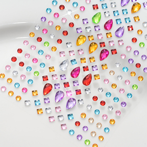 Adesivo per il viso con strass misto - Product Image 4