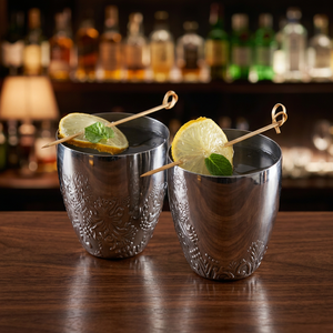 Verres à double paroi en acier inoxydable, design classique, pour adultes, parfaits pour les fêtes - Product Image 2