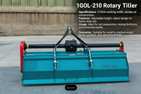 Cultivateur rotatif agricole de haute qualité 40-60 kW série 1GQL, robuste, pour utilisation avec prise de force de tracteur, avec garantie d'un an