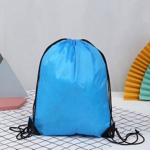 Custom Logo <b>Bags</b> 210d Polyester Draw <b>String</b> Sports Backpack Promotional <b>Bag</b> Custom Polyester Drawstring <b>Bags</b> - Product Image 2