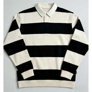 <span class=keywords><strong>Polo</strong></span> a Righe in Cotone Lavorato a Maglia con Logo Ricamato Personalizzato, Alta Qualità, <span class=keywords><strong>Manica</strong></span> <span class=keywords><strong>Lunga</strong></span>, Stile Casual per <span class=keywords><strong>Uomo</strong></span> - Product Image 3