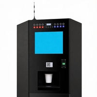 Distributeur automatique de café en libre-service V-40ST-LS, boissons chaudes et froides, 8 touches tactiles, paiement par QR, écran 15 pouces pour bureau