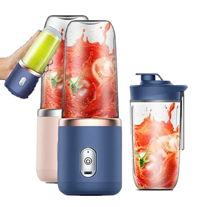 0728 Single Serve Portable Juicer 400ml <b>Mini</b> 6 Blades Fresh Blender for Protein Shakes - Product Image 4