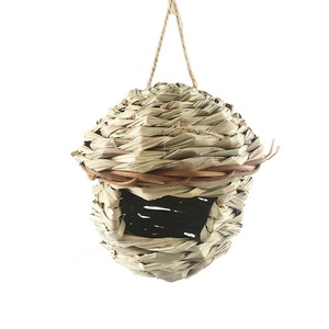 ของเล่นให้นกกัดทำจากฟางสำหรับนกแก้ว,อุปกรณ์เสริมสำหรับนกนกแก้วนกขนาดใหญ่ของเล่นให้นกแก้วปีนไม้เคี้ยว - Product Image 6