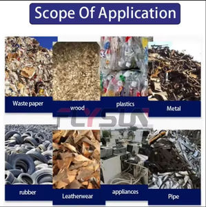 Grand déchiqueteur commercial à double arbre Machine de traitement des déchets robuste pour sac tissé de meulage de déchets de coton polyester plastique - Product Image 6
