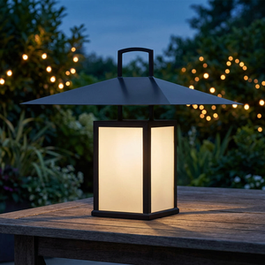 Lámpara Solar LED para Exteriores, Gran Tamaño, Cuerpo de Hierro, Impermeable IP65, Luz de Jardín 2700K Blanco Cálido, Independiente - Product Image 2