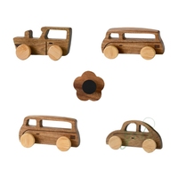 Crochet de serviette de vêtements pour enfants mignon dessin animé forme de voiture adhésif en bois mur fixe cintres non perforés fort décoratif