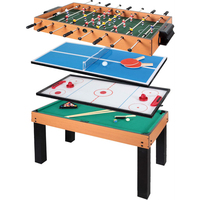 Prix de gros 4 en 1 : Tables de jeux de société multifonctionnelles (football, billard, ping-pong et hockey sur air)