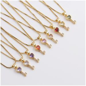 MIENTER Glass Infinity Link Crown Gargantilla Moon Snake Chain Birthstone Charm Popular Gold Name Anime Collar Joyería - Product Image 1