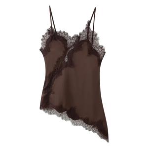 Tops de encaje negros al por mayor para mujer, sexy, sin espalda, sin mangas, con tirantes, para verano y playa - Product Image 4