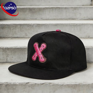 QZFSO Custom Logo Unisex 5-Panel Winter Snapback Hat 100% Cotton <b>Flat</b> Brim Casual Style Baseball <b>Cap</b> for Hip Hop Outdoor Sports - Product Image 1