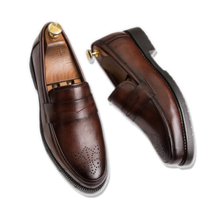 Chaussures habillées décontractées tendance pour hommes, en cuir respirant, rehaussantes, grande taille, pour la marche en extérieur, idéales pour le dropshipping - Product Image 6