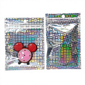 Custom 30x40cm Large Laser Bone <b>Bag</b> Factory Wholesale Transparent Sealing <b>Bag</b> Colorful Data <b>Cable</b> Sealed <b>Bag</b> - Product Image 1