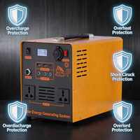 Alimentation portable de grande capacité 220 V, 1000 W, batterie d'urgence haute puissance pour la conduite autonome